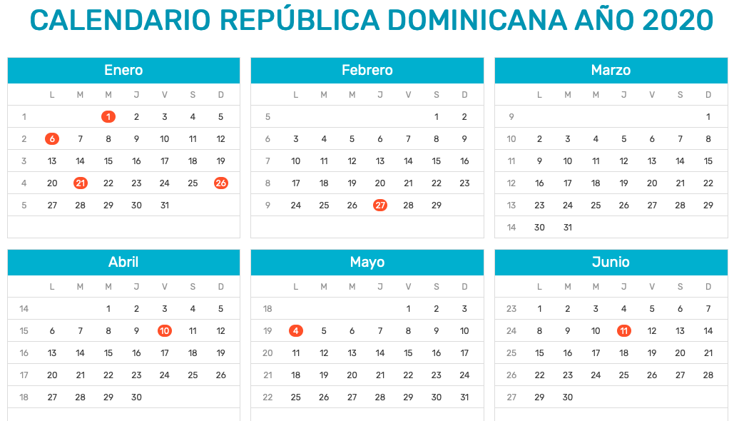 Dominikanische Republik Feiertagsregelungen Fur 2020 Domrep Total